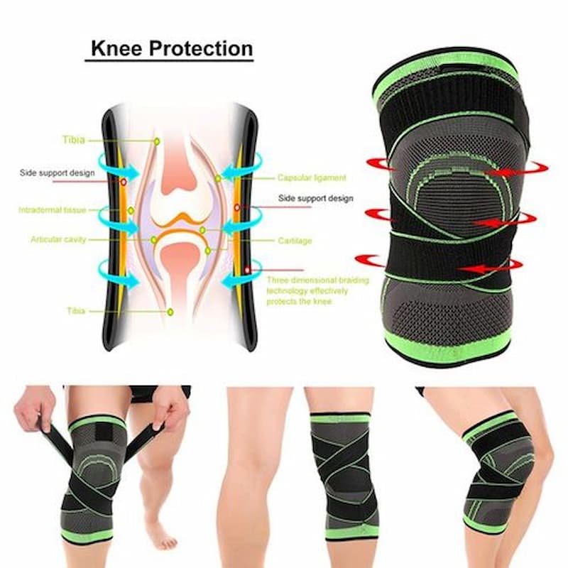 Knee Support with Adjustable Straps