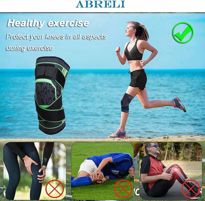Knee Support with Adjustable Straps